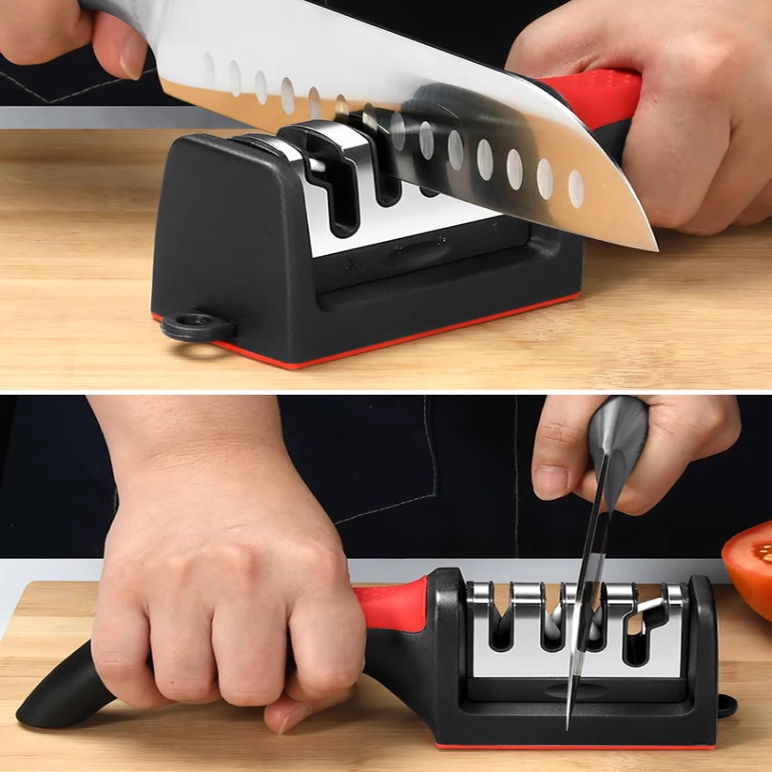 KUMarte 4 in 1 Knife Sharpener Tool -Multifunction Scissor Sharpener All Kinds Of Knives Sharpener Professional Chef