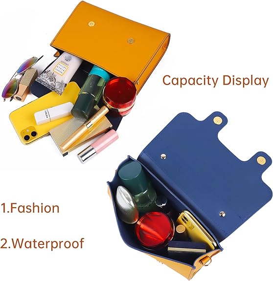 Crossbody Bags For Women Yellow Leather Cute Phone Designer Waterproof Adjustable Shoulder Straps Handbag Purse Bag Girl 