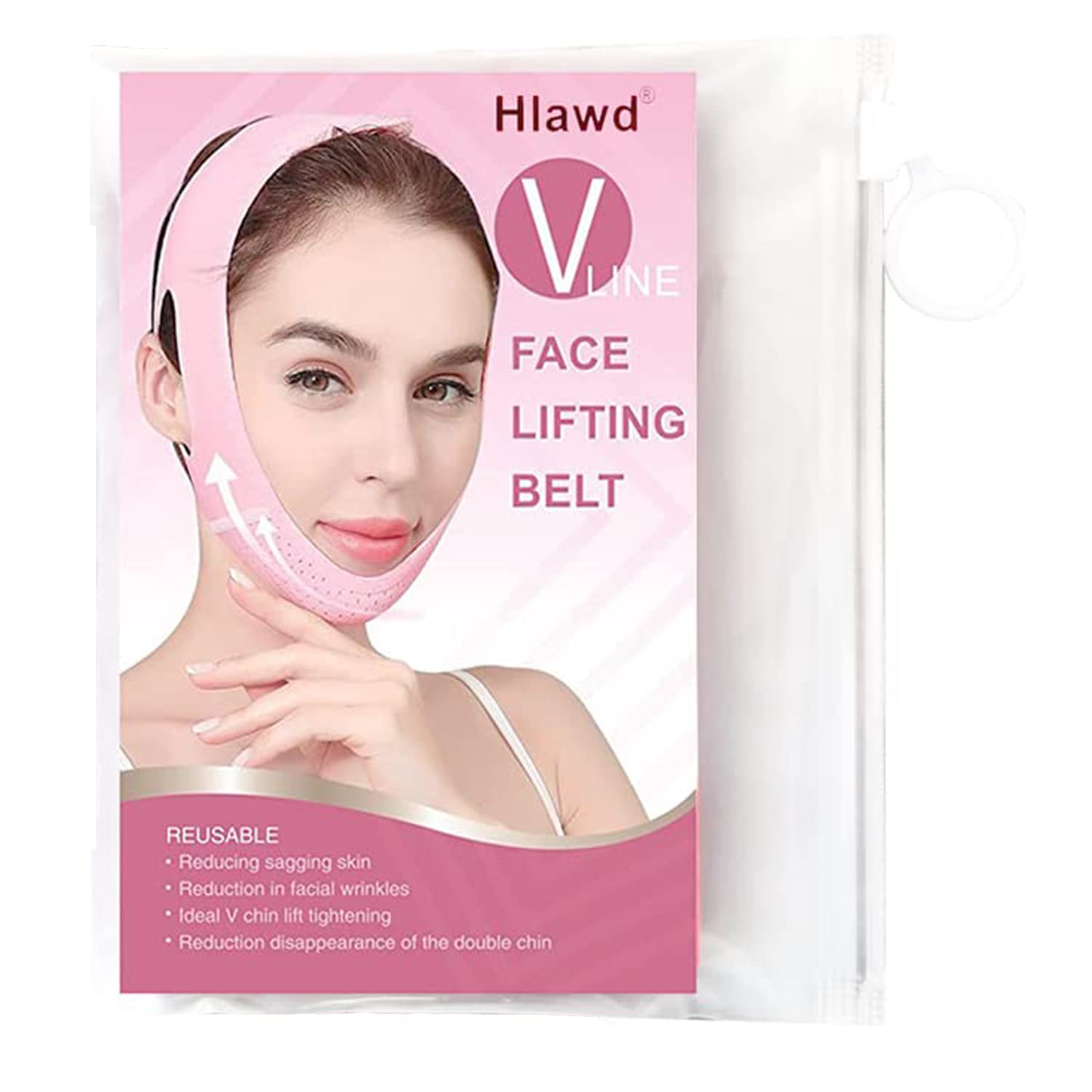 Reusable Double Chin Reducer V Line Face Lifting Tape V Shaped Slimming Face Mask Facial Slimming Strap For Firming and T