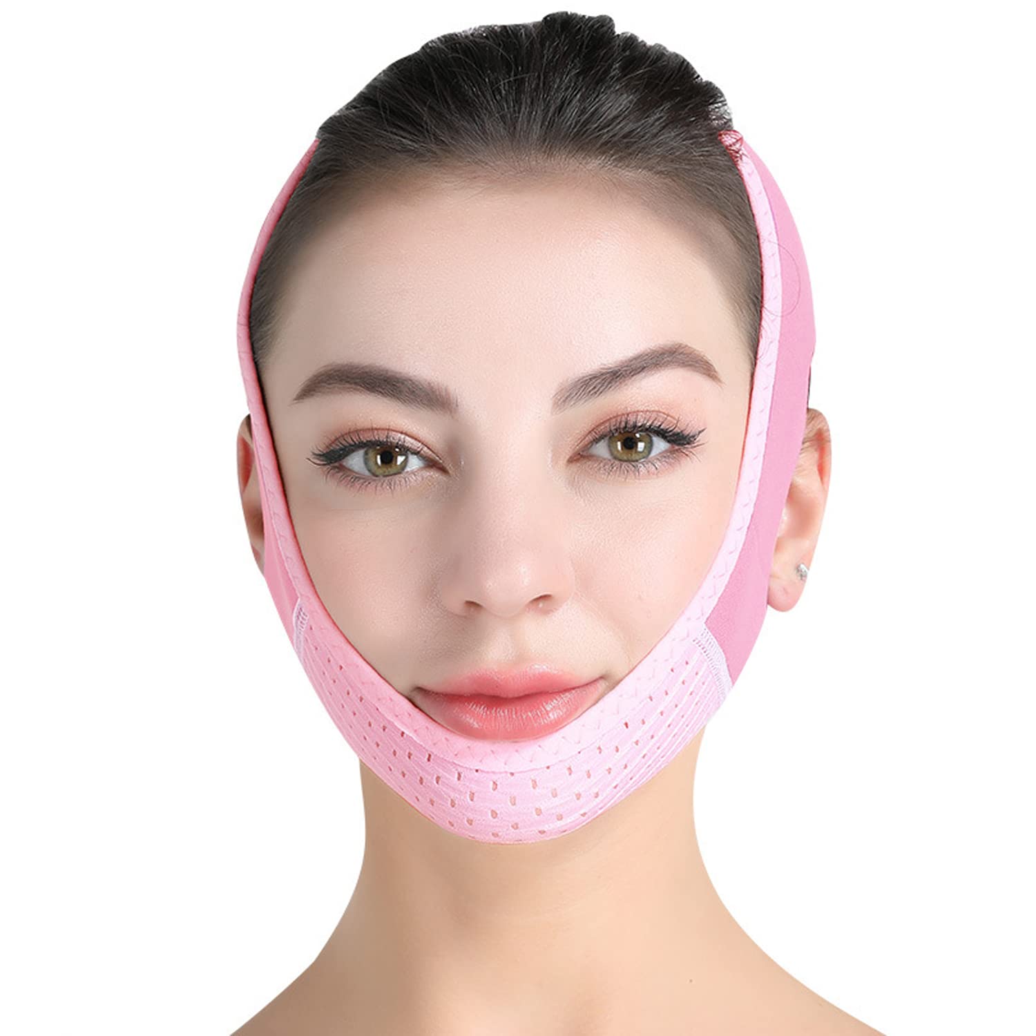 Reusable Double Chin Reducer V Line Face Lifting Tape V Shaped Slimming Face Mask Facial Slimming Strap For Firming and T